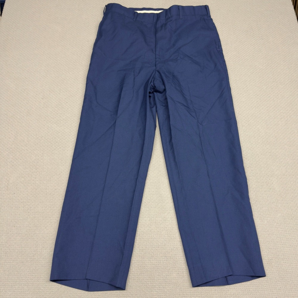 DSCP Pants Mens 36L Blue Dress Trousers USAF Air Force Military 36x28